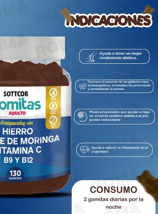 PACK 2 GOMITAS GOFOS PARA NIÑOS + HIERRO ADULTOS 260 UND - 3