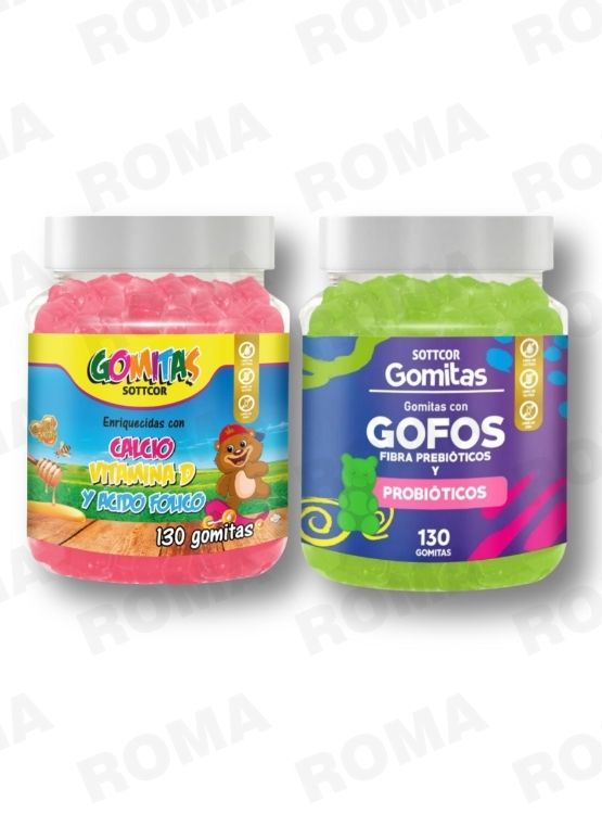 PACK 2 GOMITAS CALCIO NIÑOS + GOFOS PARA NIÑOS 260 UND - 1