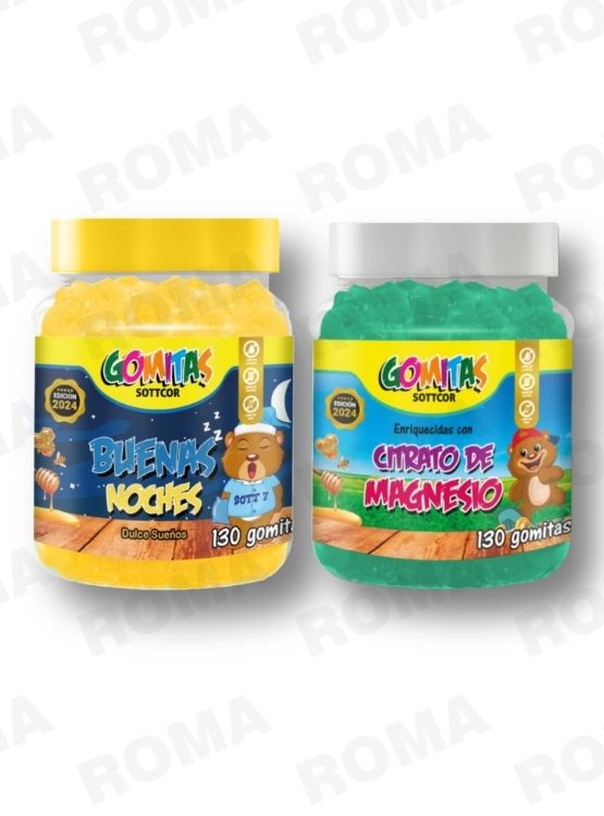 PACK 2 GOMITAS BUENAS NOCHES NIÑOS + CITRATO DE MAGNESIO NIÑOS 260 UND - 1