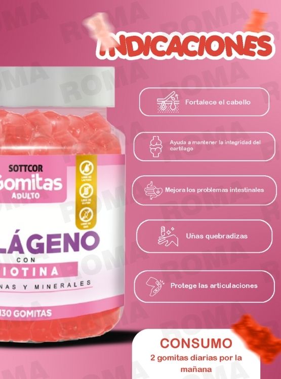 PACK 2 GOMITAS HIERRO NIÑOS  + COLAGENO ADULTOS 130 UND - 3