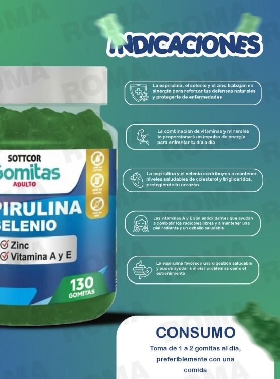 PACK 2 GOMITAS BUENAS NOCHES NIÑOS + ESPIRULINA ADULTOS 260 UND - 3