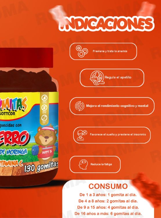 PACK 2 GOMITAS CALCIO NIÑOS + HIERRO NIÑOS 260 UND - 3