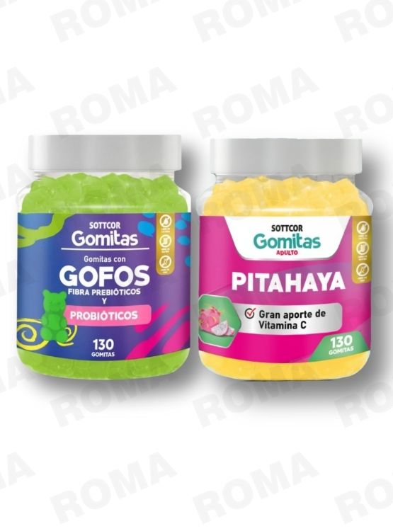 PACK 2 GOMITAS GOFOS PARA NIÑOS + PITAHAYA ADULTOS 130 UND - 1