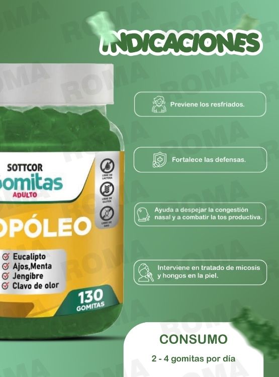 PACK 2 GOMITAS ZINC QUELADO NIÑOS + PROPOLEO ADULTO 260 UND - 3