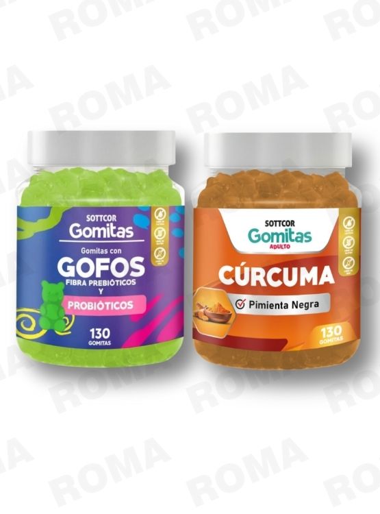 PACK 2 GOMITAS GOFOS PARA NIÑOS + GOMITAS CÚRCUMA 260 UND - 1