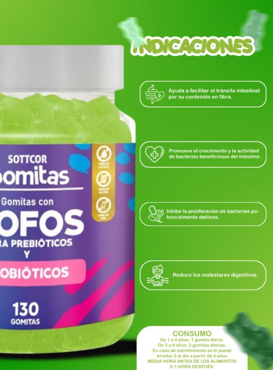 PACK 2 GOMITAS GOFOS PARA NIÑOS + DHA ACIDO FOLICO 260 UND - 2