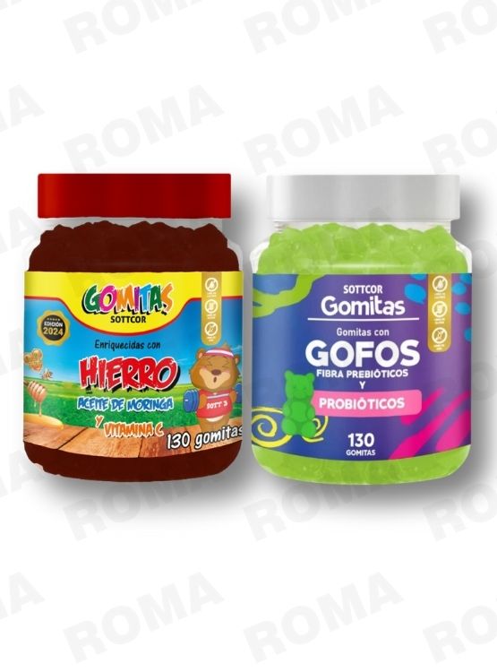 PACK 2 GOMITAS HIERRO NIÑOS + GOFOS PARA NIÑOS 260 UND - 1
