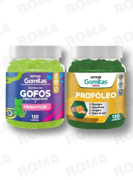 PACK 2 GOMITAS GOFOS PARA NIÑOS + PROPOLEO ADULTO 260 UND - 1