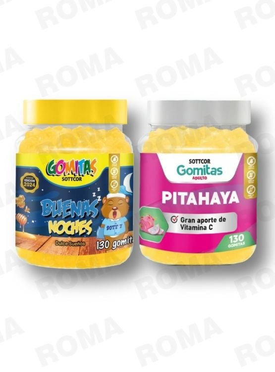 PACK 2 GOMITAS BUENAS NOCHES NIÑOS 130UND + PITAHAYA ADULTOS 130UND - 1