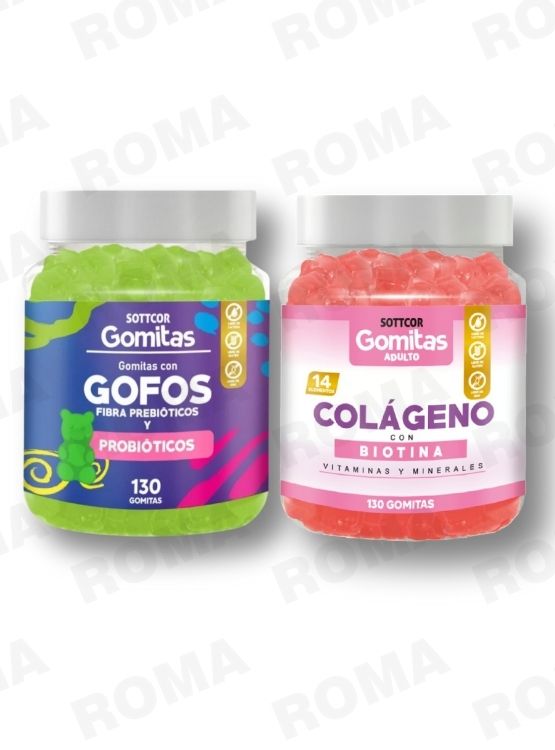 PACK 2 GOMITAS GOFOS PARA NIÑOS + COLAGENO ADULTOS 130 UND - 1