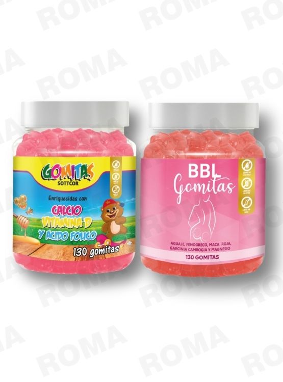 PACK 2 GOMITAS CALCIO NIÑOS + GOMITAS AGUAJE BBL 130UND - 1