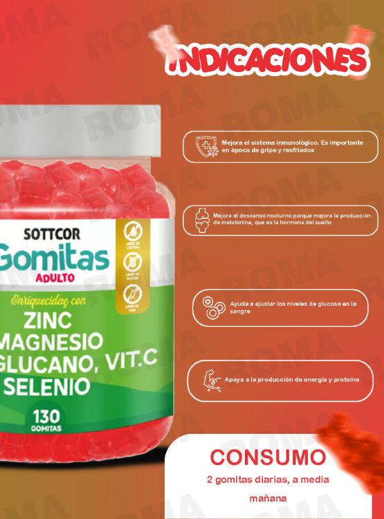 GOMITAS ZINC OROTATE NIÑOS 130 UND + GOMITAS ZINC 130UND - 3