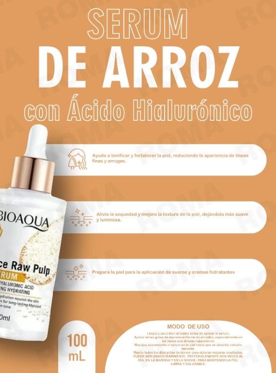 PACK 3 JABÓN EN BARRA DE CÚRCUMA 110G + SERUM DE ARROZ CON Á.H BIOAQUA 100ML - 3