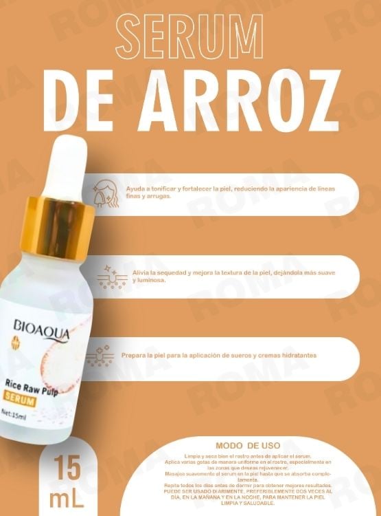 PACK 3 JABÓN EN BARRA DE CÚRCUMA 110G + SERUM DE ARROZ CON Á.H BIOAQUA 15ML - 3