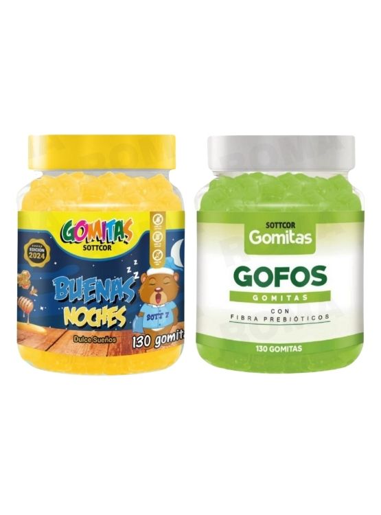 PACK 2 GOMITAS BUENAS NOCHES NIÑOS + GOFOS PARA ADULTOS 260 UND - 1