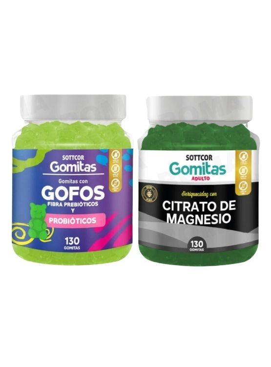 PACK 2 GOMITAS GOFOS PARA NIÑOS + CITRATO DE MAGNESIO ADULTO 260 UND - 1