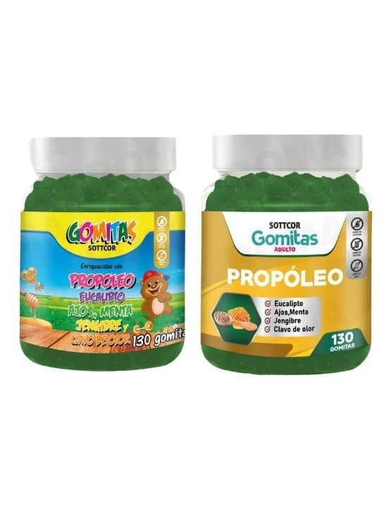 PACK 2 GOMITAS PROPÓLEO NIÑOS 130UND + GOMITAS PROPÓLEO 130UND - 1