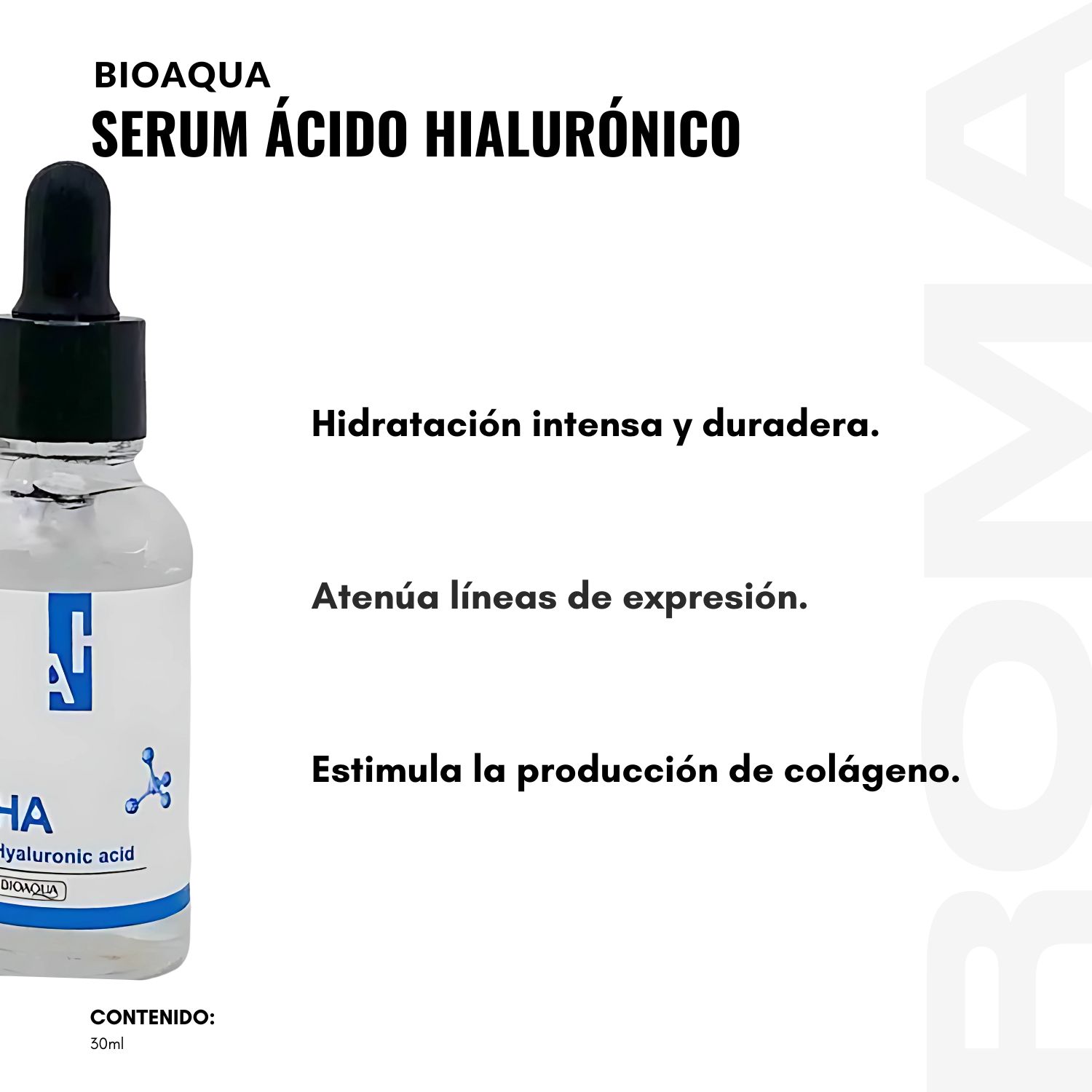 PACK 3 SERUM ÁCIDO HIALURÓNICO BIOAQUA 90ML - 2