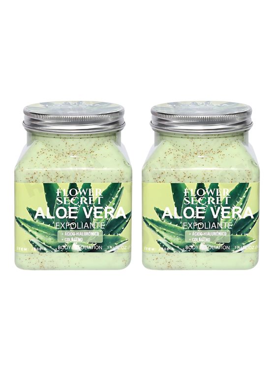 PACK 2 CREMA EXFOLIANTE ALOE VERA FLOWER SECRET 1000ML - 1