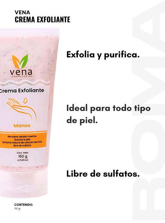 PACK 3 CREMA EXFOLIANTE MANO VENA 450G - 2