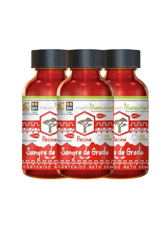 PACK 3 RESINA DE SANGRE DE GRADO HEALTHNATURAL 90ML - 1