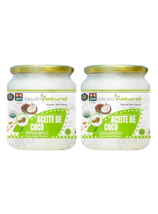 PACK 2 ACEITE DE COCO ORGÁNICO HEALTHNATURAL 500ML - 1
