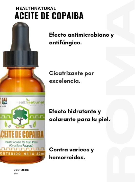 PACK 3 ACEITE DE COPAIBA HEALTHNATURAL 90ML - 2