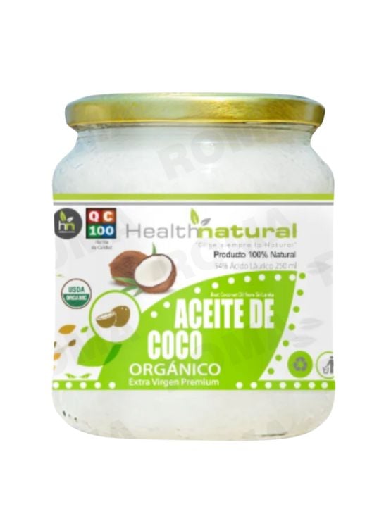 ACEITE DE COCO ORGÁNICO HEALTHNATURAL 250ML - 1