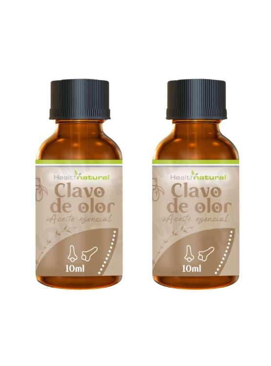 PACK 2 ACEITE ESENCIAL DE CLAVO DE OLOR HEALTHNATURAL 20ML - 1