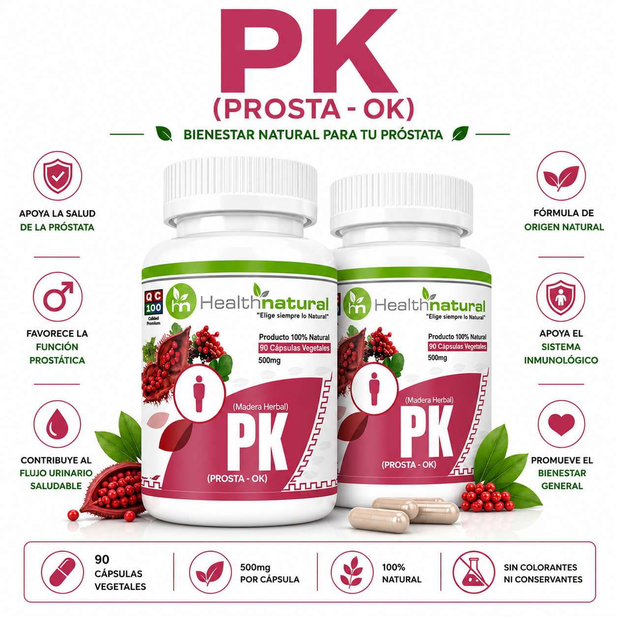 PACK 2 PK(PROSTA-OK) HEALTHNATURAL 1000MG - 1