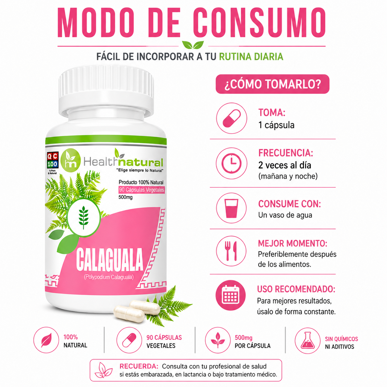 PACK 3 CALAGUALA HEALTHNATURAL 1500MG - 3