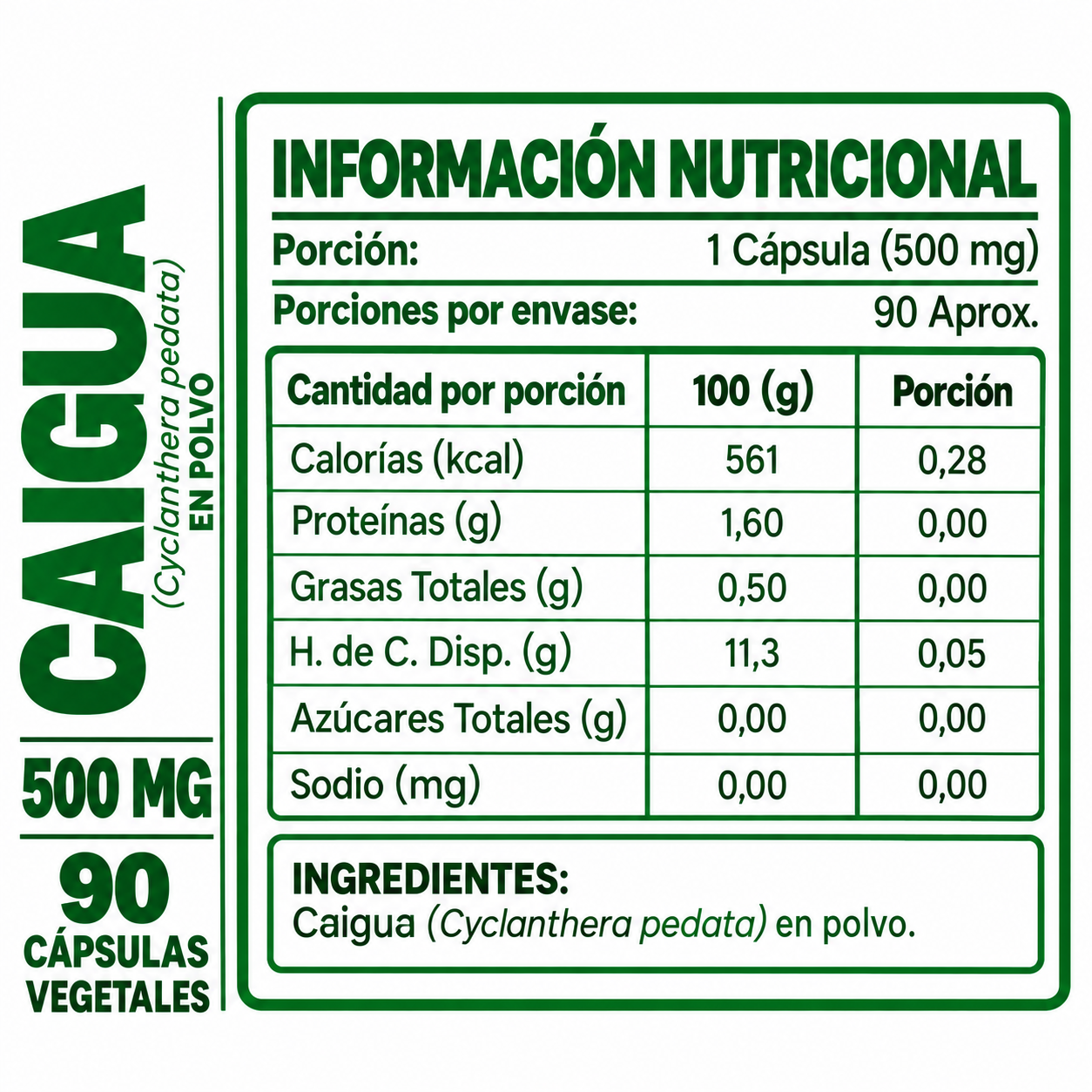 PACK 3 CAIGUA HEALTHNATURAL 1500MG - 2
