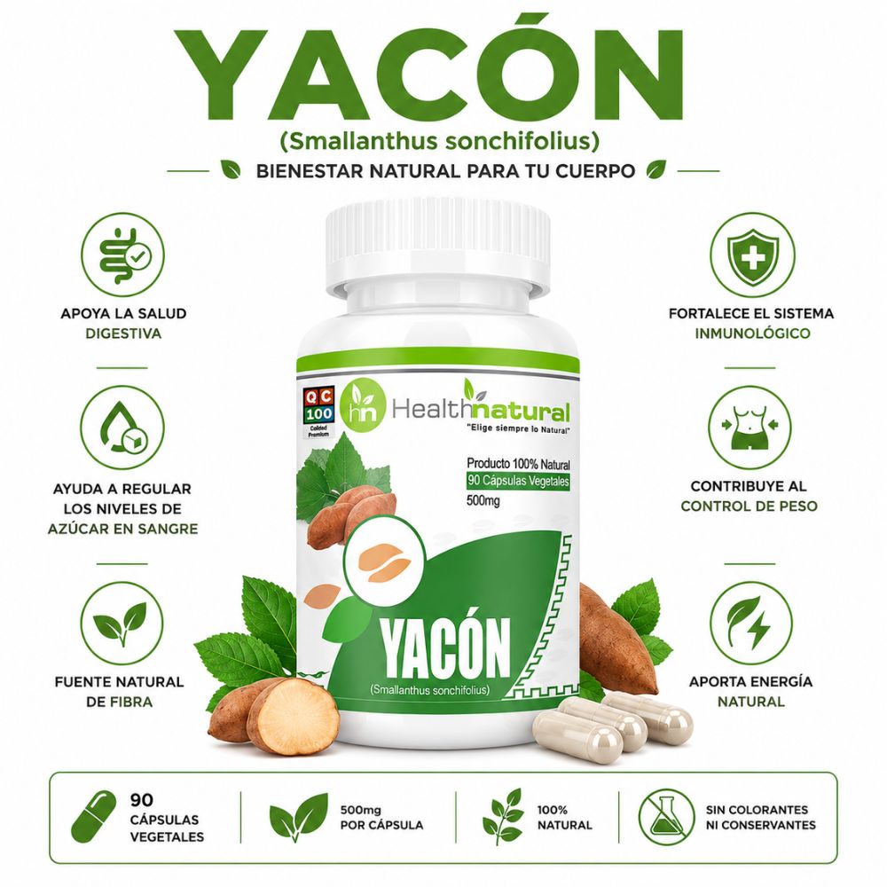 YACÓN HEALTHNATURAL 500MG - 1