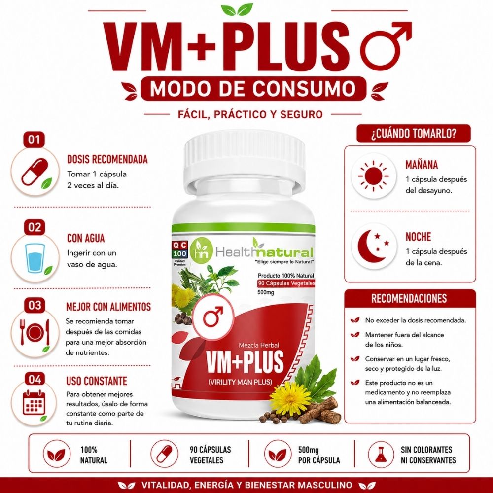 PACK 2 VM+(VIRILITY MAN PLUS) 1000MG - 3