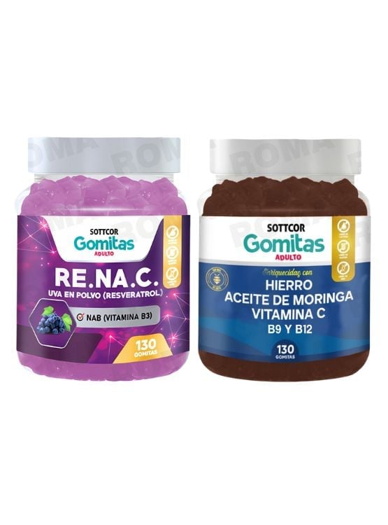 GOMITAS RESVERATROL 130UND + GOMITAS HIERRO 130UND - 1