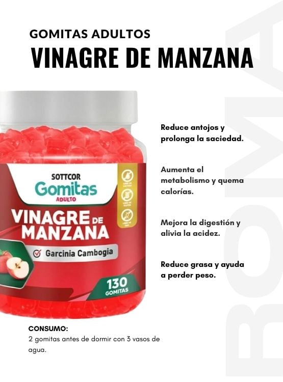 GOMITAS RESVERATROL 130UND + GOMITAS VINAGRE DE MANZANA 130UND - 3