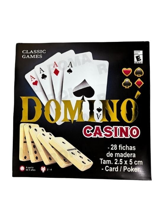 JUEGO DE DOMINÓ Y CASINO - JUEGO DE MESA Y CARTAS - 1
