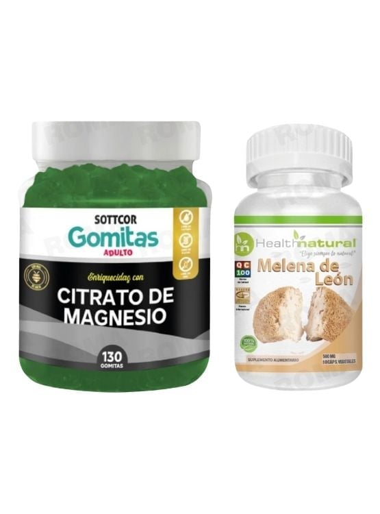 GOMITAS CITRATO DE MAGNESIO + MELENA DE LEÓN HEALTHNATURAL - 1