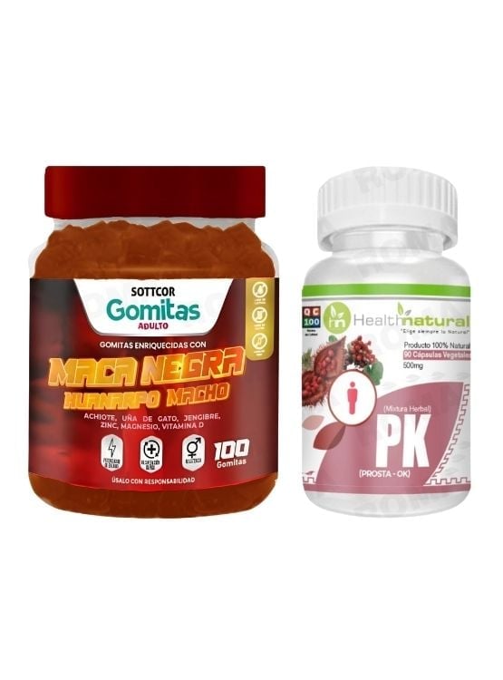 GOMITAS MACA NEGRA + PK(PROSTA-OK) HEALTHNATURAL - 1