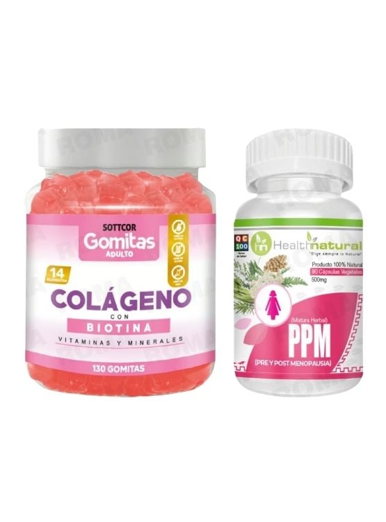 GOMITAS COLÁGENO + PPM(PRE Y POST MENOPAUSIA)HEALTHNATURAL - 1