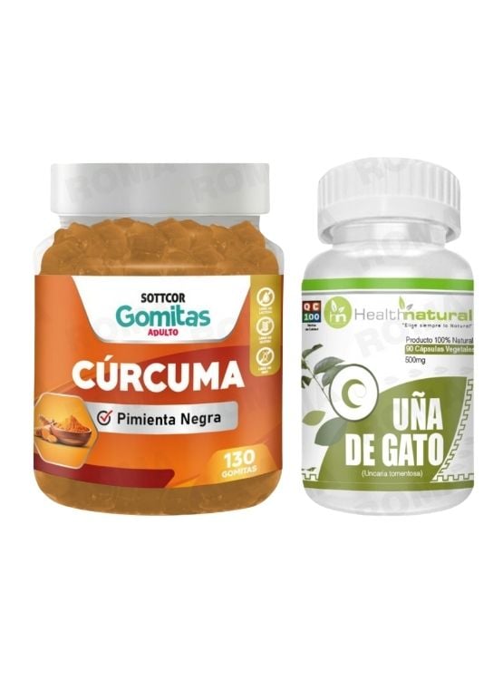 GOMITAS CÚRCUMA + UÑA DE GATO HEALTHNATURAL - 1