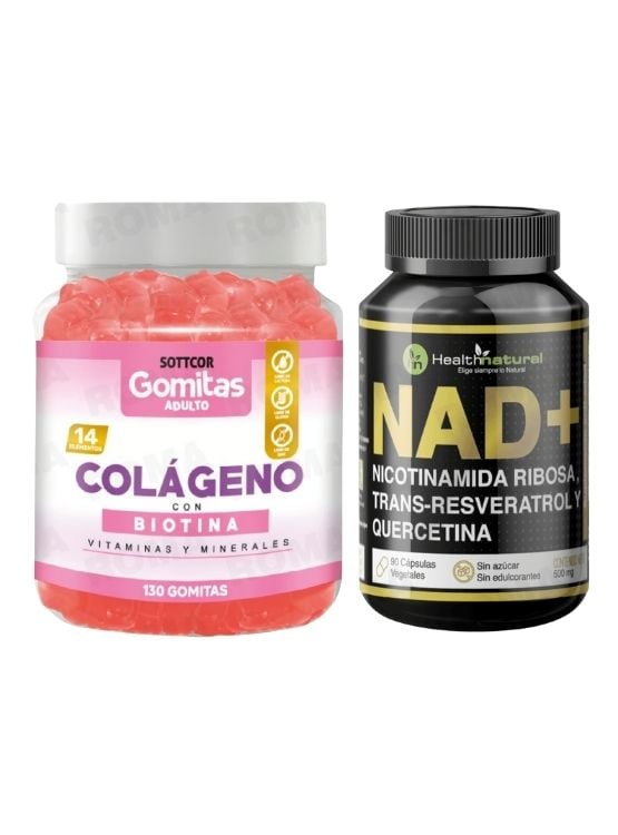 GOMITAS COLÁGENO CON BIOTINA + NAD+ HEALTHNATURAL - 1