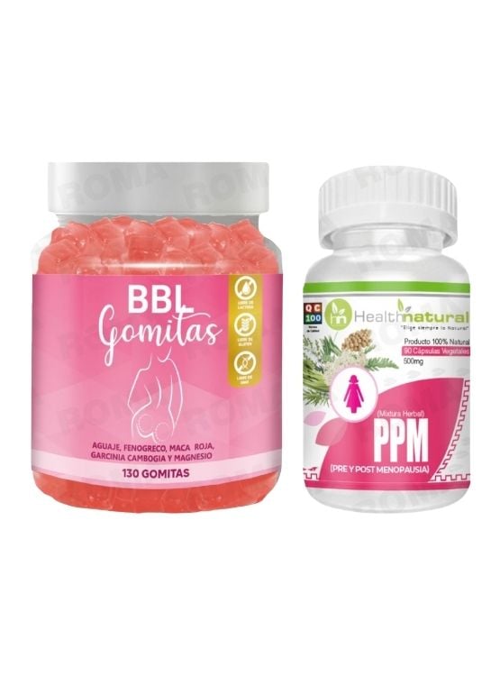 GOMITAS AGUAJE BBL + PPM(PRE Y POST MENOPAUSIA)HEALTHNATURAL - 1