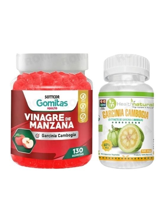 GOMITAS VINAGRE DE MANZANA + GARCINIA CAMBOGIA HEALTHNATURAL - 1