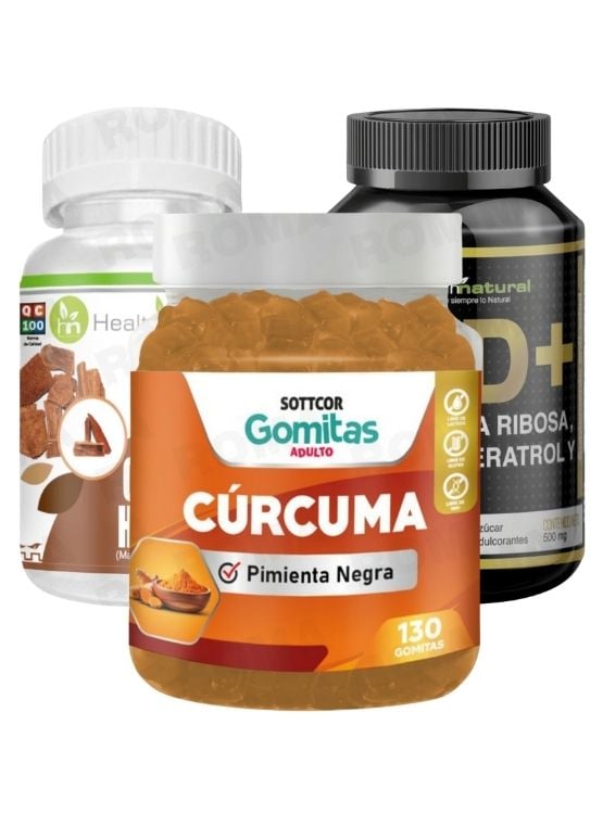 GOMITAS CÚRCUMA + CHUCHUHUASI + NAD+ HEALTHNATURAL - 1