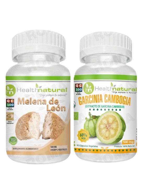 MELENA DE LEÓN HEALTHNATURAL + GARCINIA CAMBOGIA HEALTHNATURAL 500MG - 1