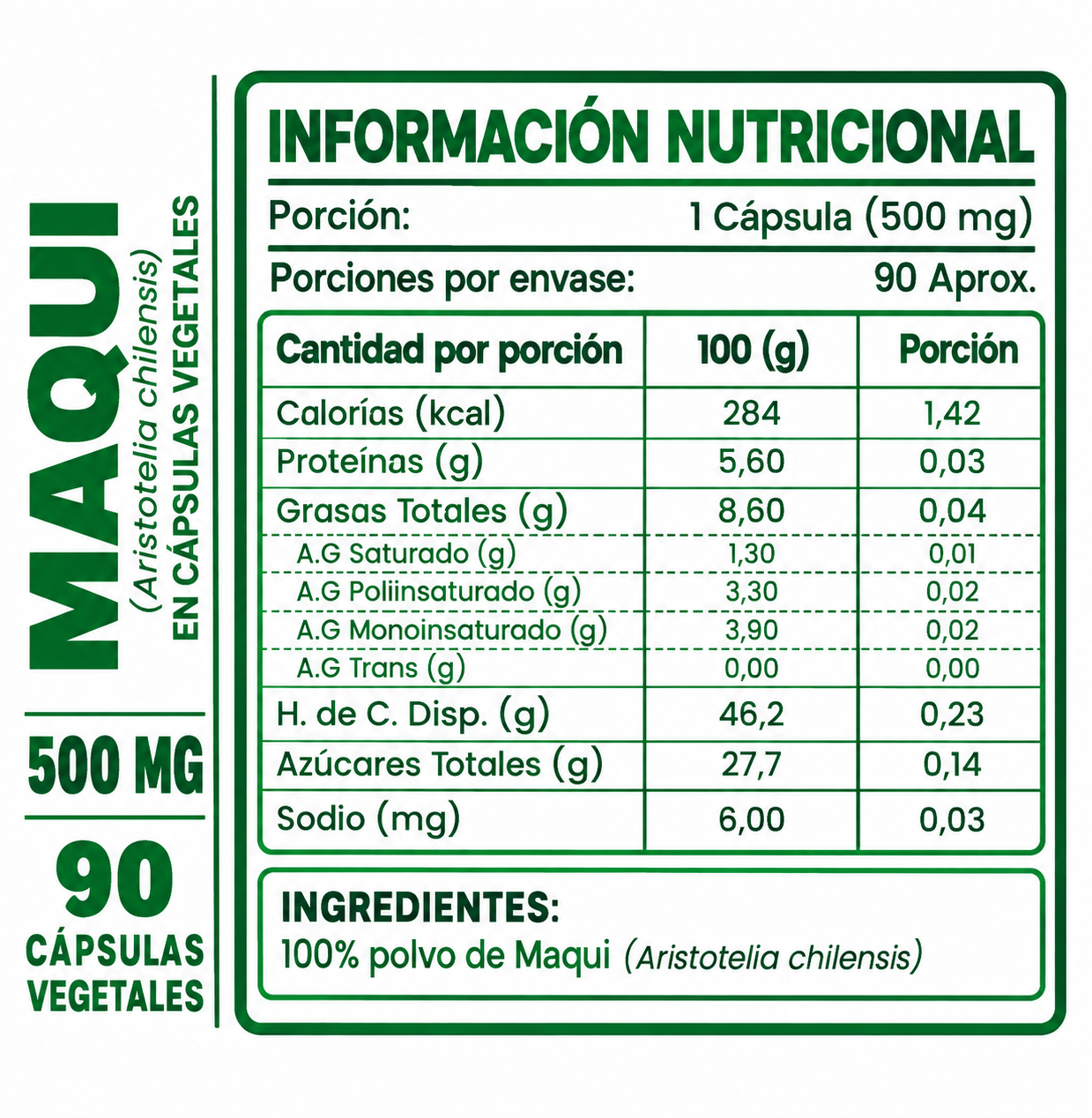ASHWAGANDHA HEALTHNATURAL 500MG + MAQUI HEALTHNATURAL 500MG - 3