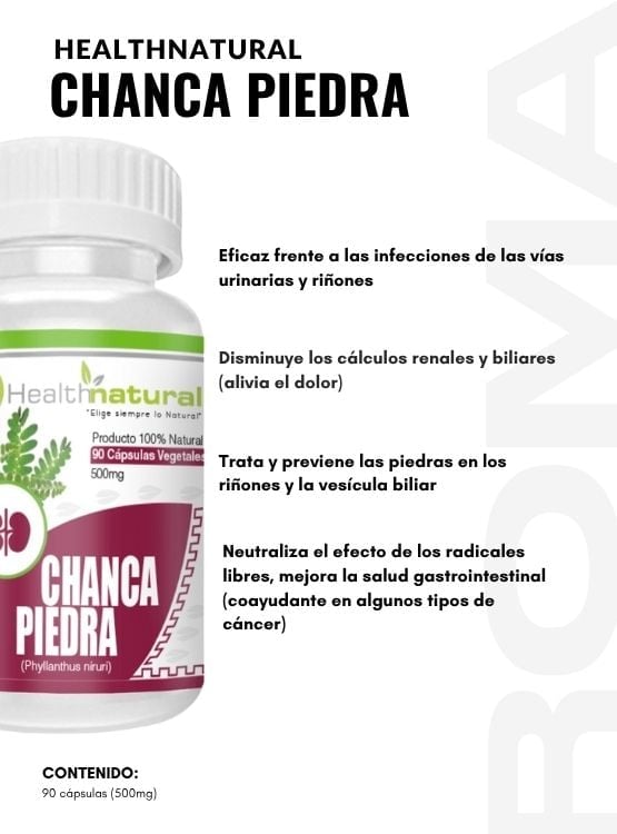 CHANCA PIEDRA HEALTHNATURAL 500MG + MORINGA HEALTHNATURAL 500MG - 2