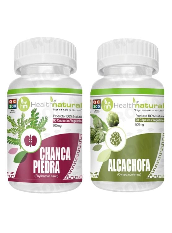 CHANCA PIEDRA HEALTHNATURAL 500MG + ALCACHOFA HEALTHNATURAL 500MG - 1