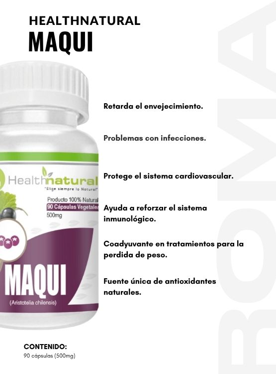 MELENA DE LEÓN HEALTHNATURAL 500MG + MAQUI HEALTHNATURAL 500MG - 3